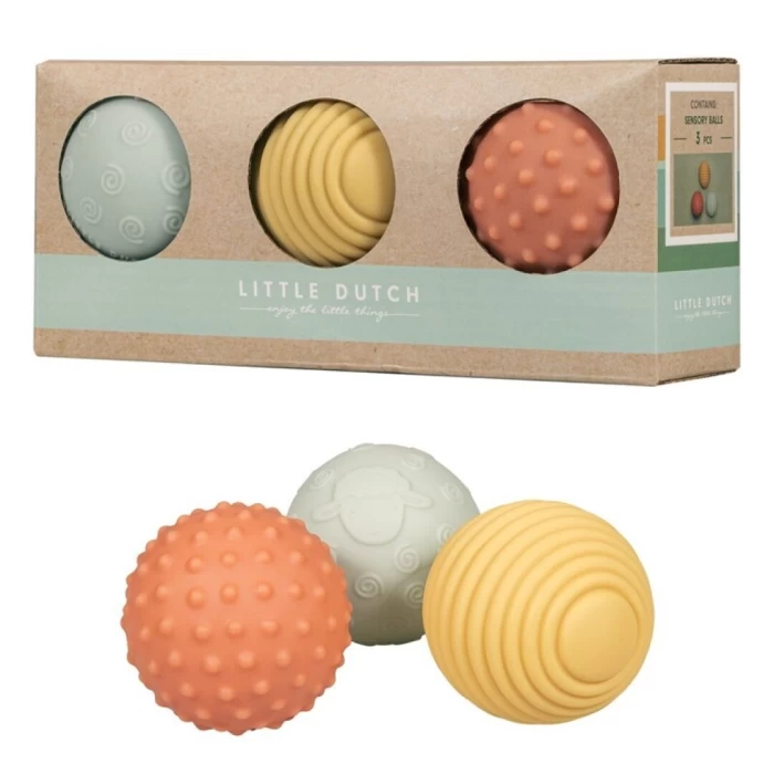 SET 3 PELOTAS SENSORIALES GRANJA LITTLE DUTCH