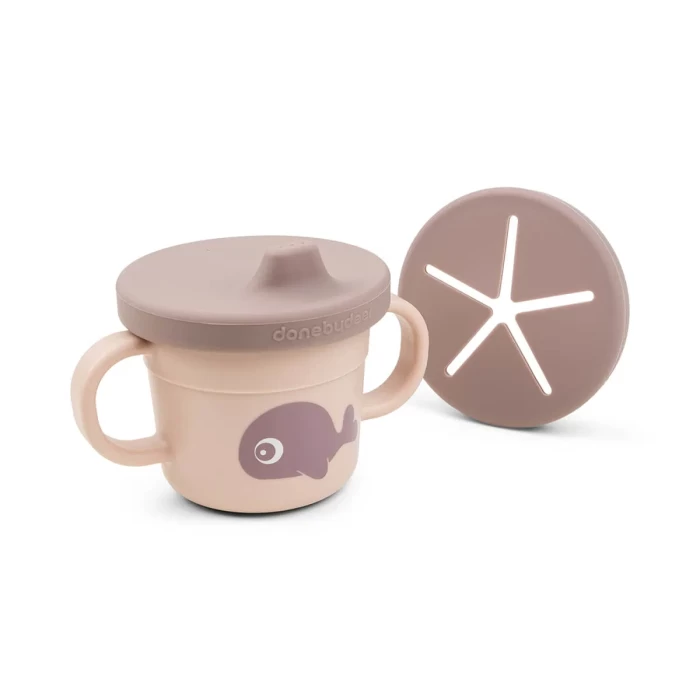 FOODIE TAZA CON ASA SNACK ROSA